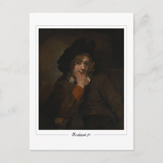 Rembrandt van Rijn #597 - Fine Art Vykort (Framsida)