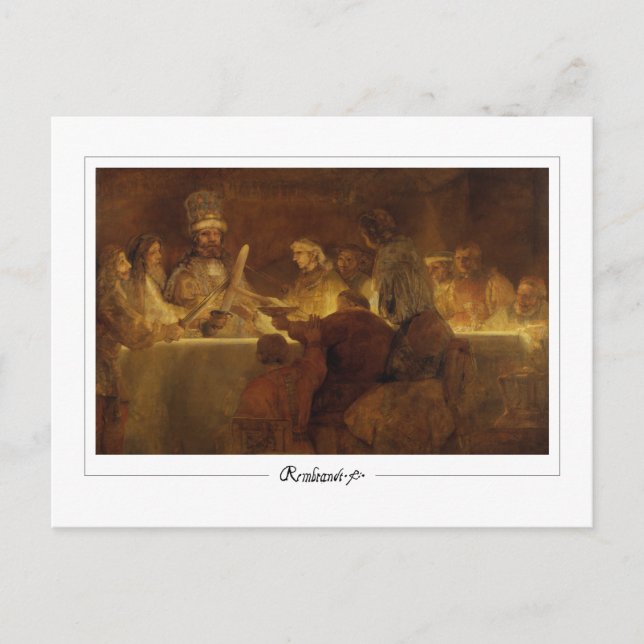 Rembrandt van Rijn #615 - Fine Art Vykort (Framsida)