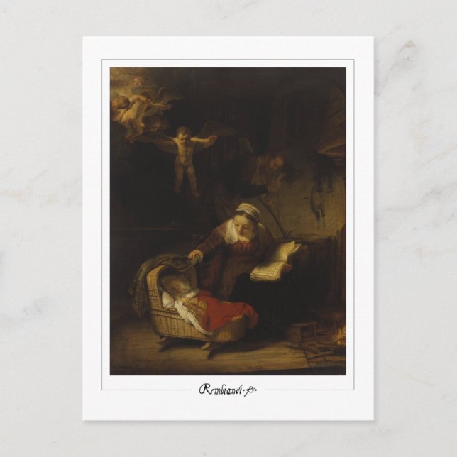 Rembrandt van Rijn #672 - Fine Art Vykort (Framsida)