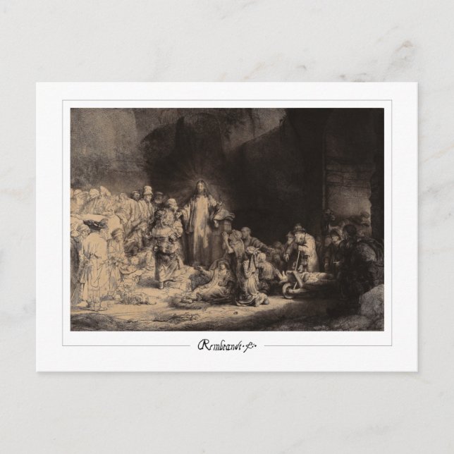 Rembrandt van Rijn #676 - Fine Art Vykort (Framsida)