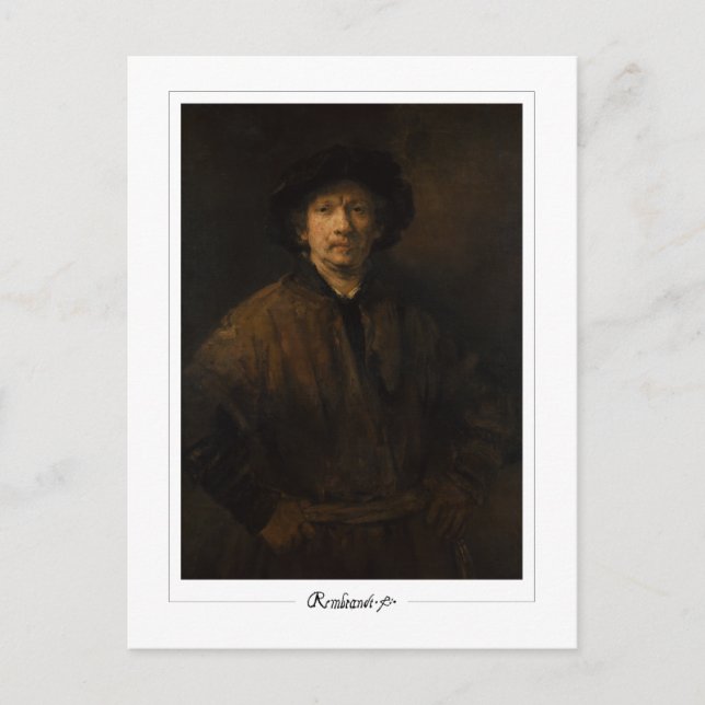 Rembrandt van Rijn #680 - Fine Art Vykort (Framsida)