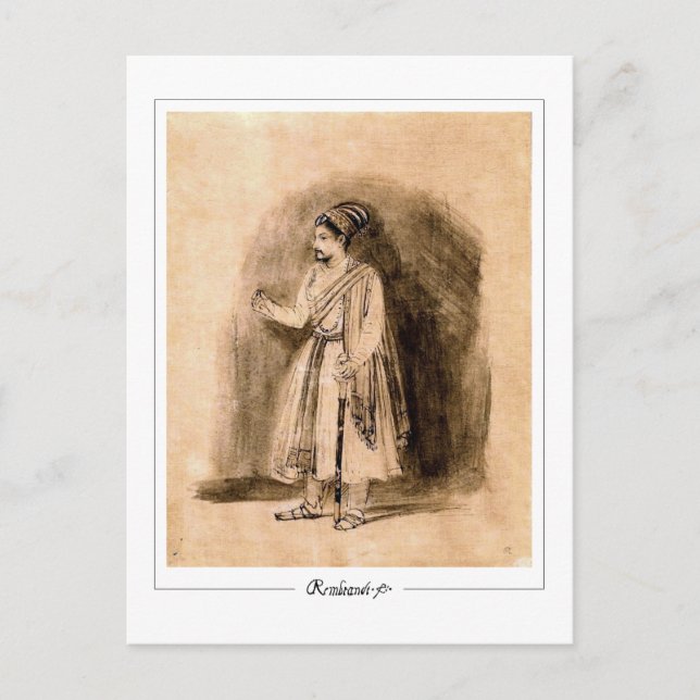 Rembrandt van Rijn #681 - Fine Art Vykort (Framsida)