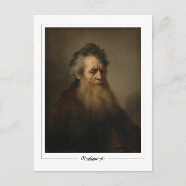 Rembrandt van Rijn #699 - Fine Art Vykort (Framsida)