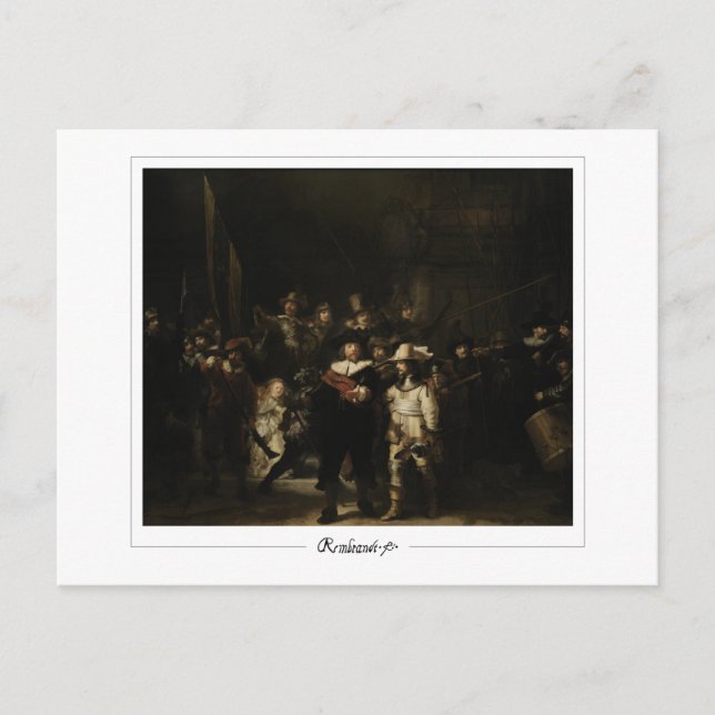 Rembrandt van Rijn #701 - Fin konst Vykort (Framsida)