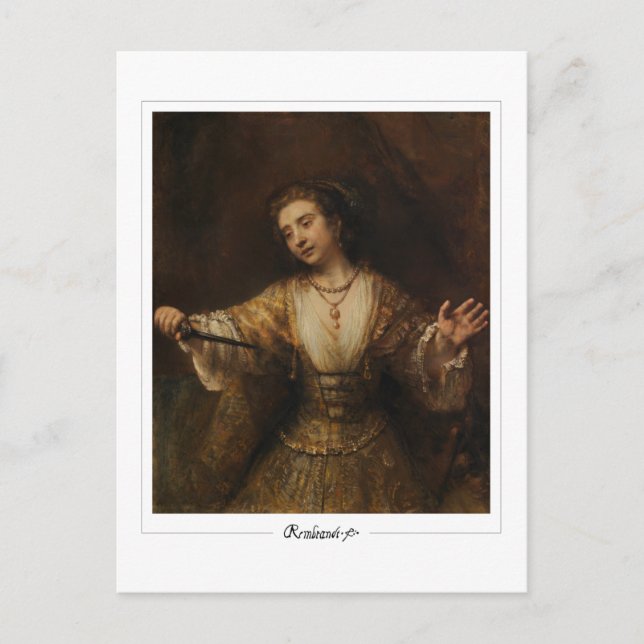 Rembrandt van Rijn #717 - Fine Art Vykort (Framsida)