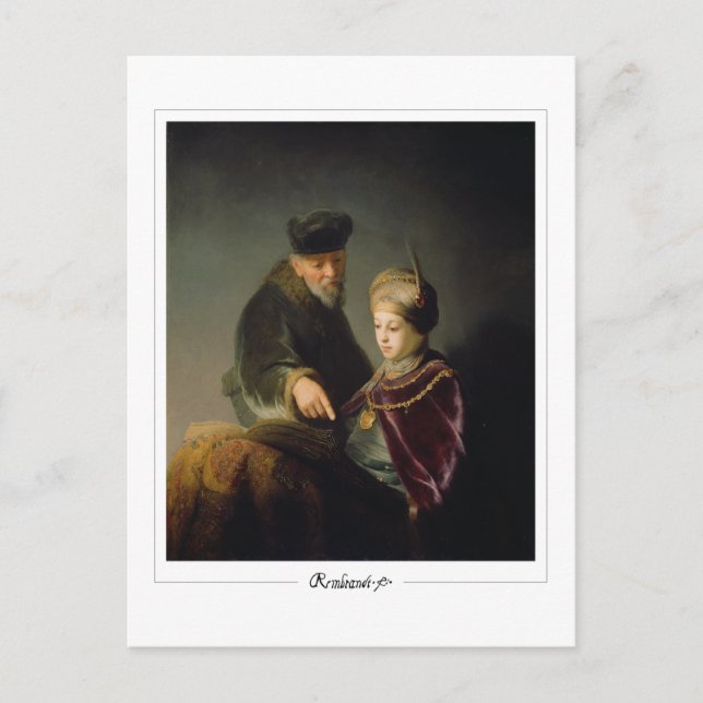 Rembrandt van Rijn #9 - Fin konst Vykort (Framsida)