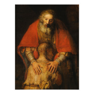 Rembrandt van Rijn återlämnar Prodigal Son Fototryck