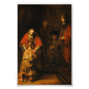 Rembrandt van Rijn återlämnar Prodigal Son Fototryck