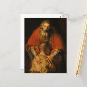 Rembrandt van Rijn återlämnar Prodigal Son Helg Vykort