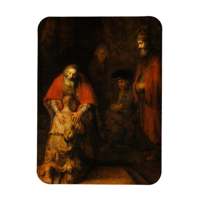 Rembrandt van Rijn återlämnar Prodigal Son Magnet (Vertikal)