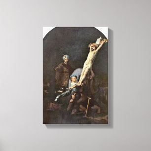 Rembrandt Van Rijn - lyfta av kor Canvastryck