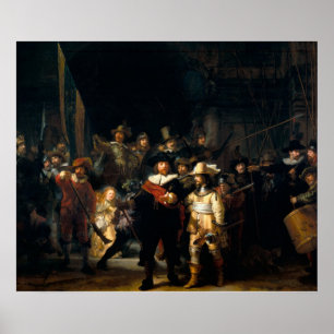 Rembrandt Van Rijn, nattbevakningen Poster