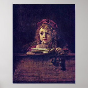 Rembrandt Van Rijn - porträtt av Titus Poster