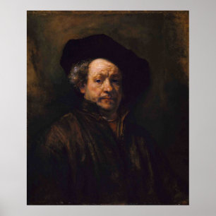 Rembrandt Van Rijn, Self-Porträtt, 1660 Poster