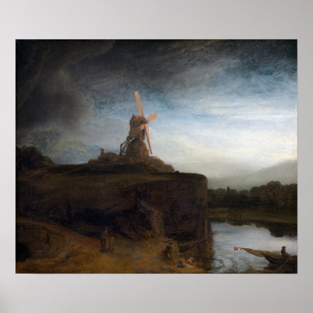 Rembrandt van Rijn The Mill Poster (Framsidan)