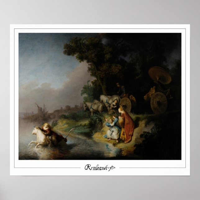 Rembrandt van Rijn Zedign Art Poster #11 (Framsidan)