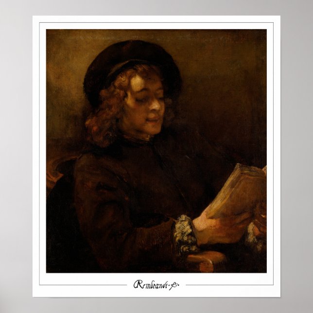 Rembrandt van Rijn Zedign Art Poster #2 (Framsidan)
