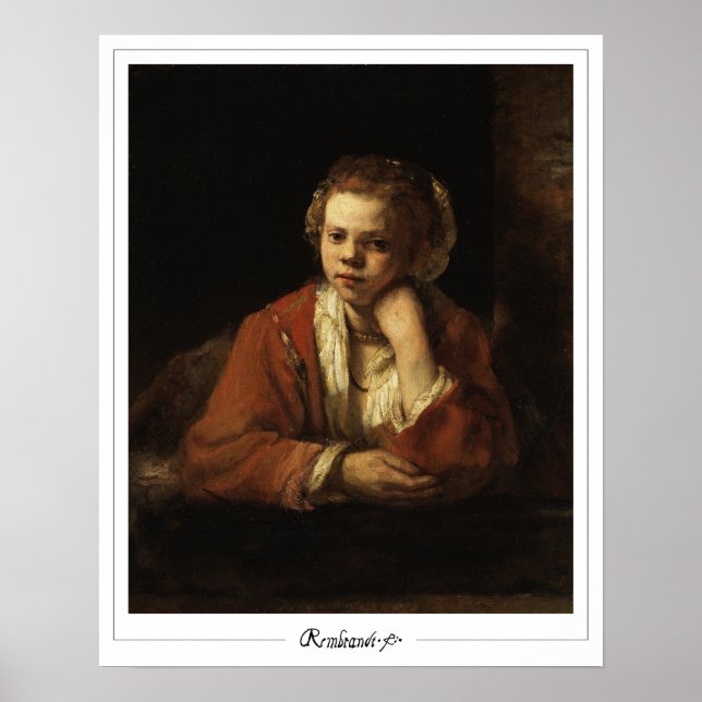 Rembrandt van Rijn Zedign Art Poster #29 (Framsidan)