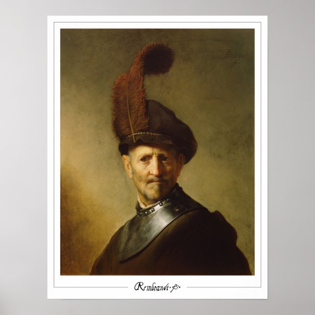 Rembrandt van Rijn Zedign Art Poster #5 (Framsidan)