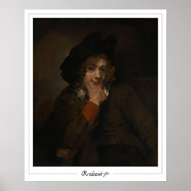 Rembrandt van Rijn Zedign Art Poster #597 (Framsidan)