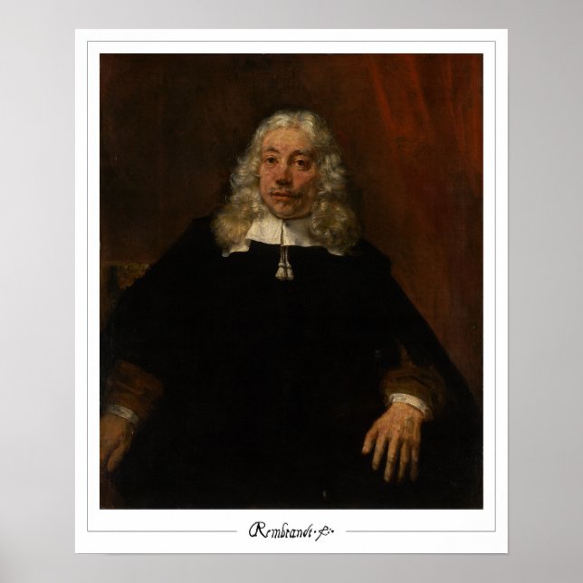 Rembrandt van Rijn Zedign Art Poster #60 (Framsidan)