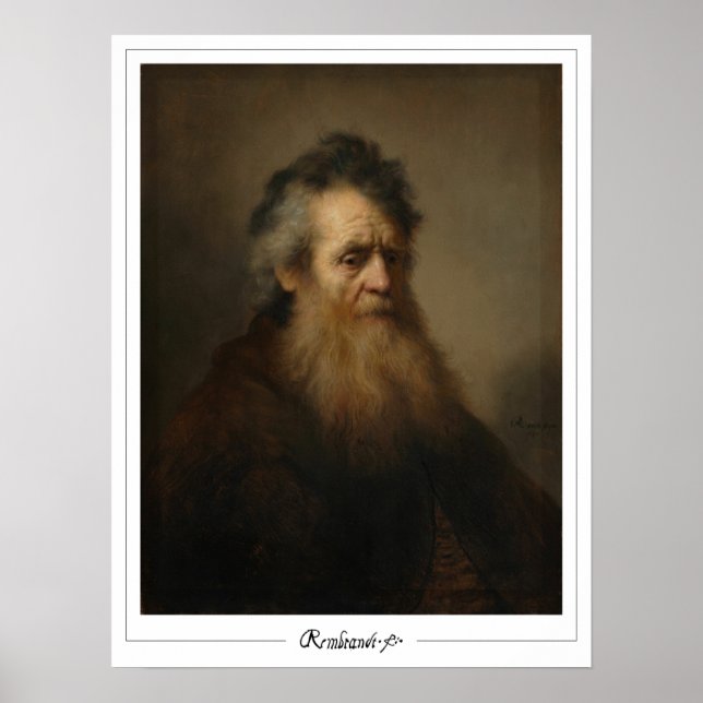 Rembrandt van Rijn Zedign Art Poster #699 (Framsidan)