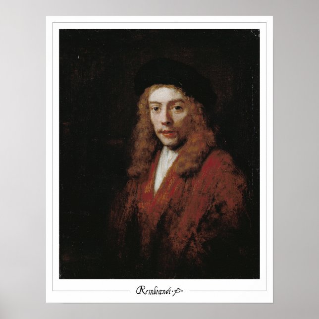 Rembrandt van Rijn Zedign Art Poster #7 (Framsidan)