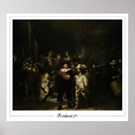 Rembrandt van Rijn Zedign Art Poster #701