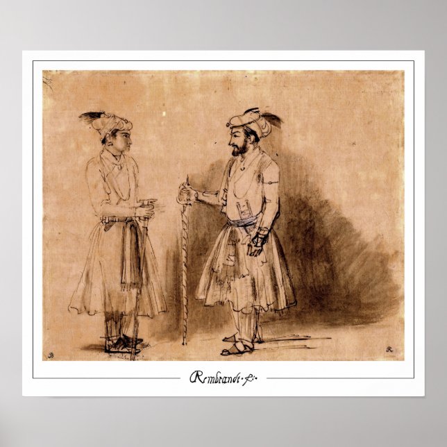 Rembrandt van Rijn Zedign Art Poster nr 114 (Framsidan)