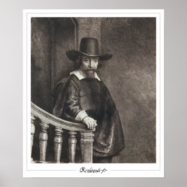 Rembrandt van Rijn Zedign Art Poster nr 129 (Framsidan)