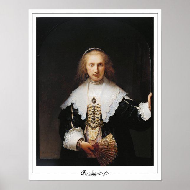 Rembrandt van Rijn Zedign Art Poster nr 212 (Framsidan)