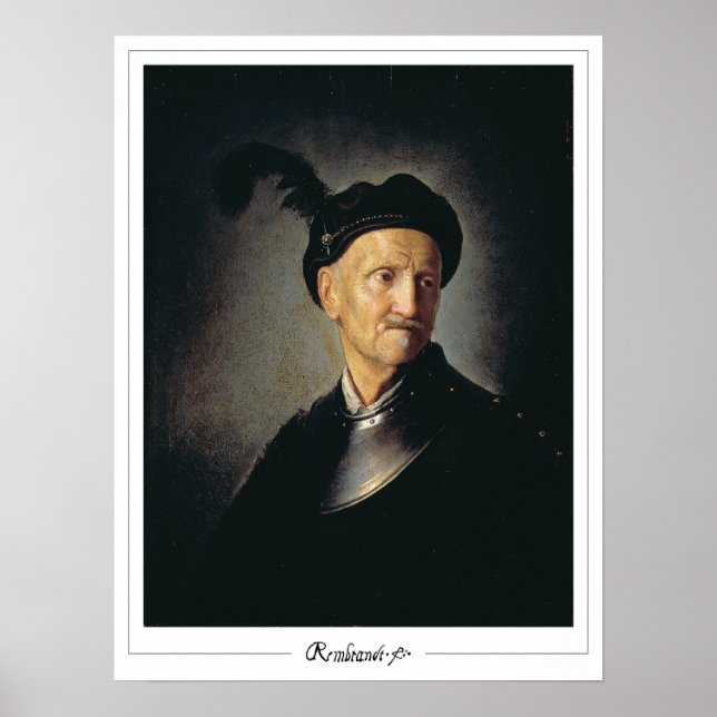 Rembrandt van Rijn Zedign Art Poster nr 284 (Framsidan)