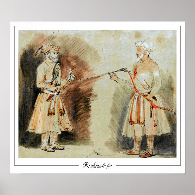 Rembrandt van Rijn Zedign Art Poster nr 436 (Framsidan)