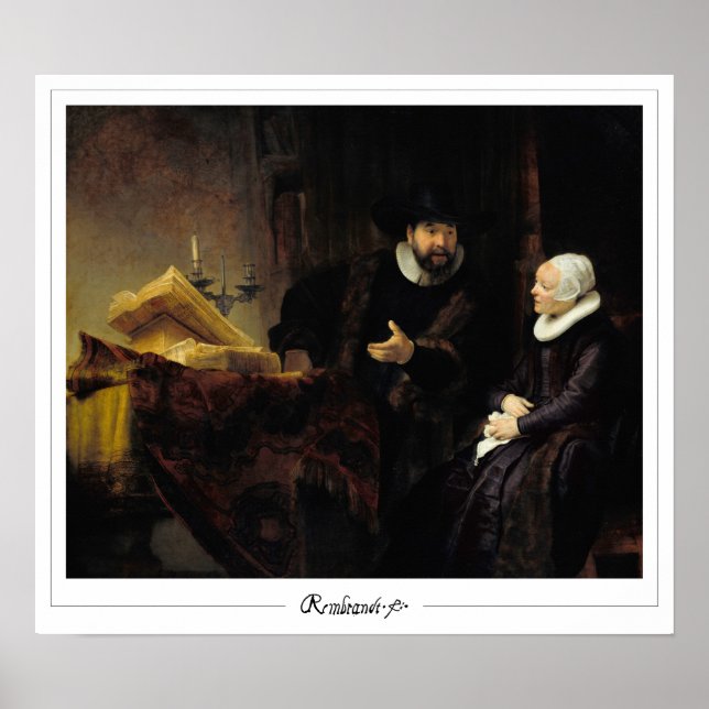 Rembrandt van Rijn Zedign Art Poster nr 669 (Framsidan)