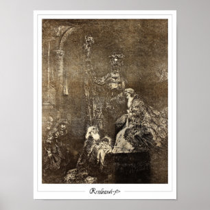 Rembrandt van Rijn Zedign konstaffisch #105 Poster