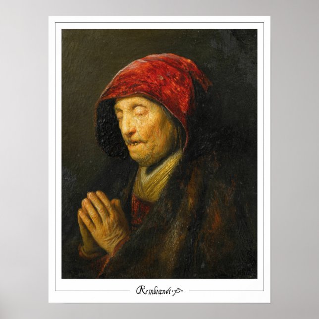 Rembrandt van Rijn Zedign konstaffisch #10 Poster (Framsidan)