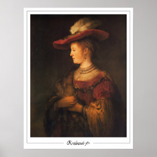 Rembrandt van Rijn Zedign konstaffisch #27 Poster