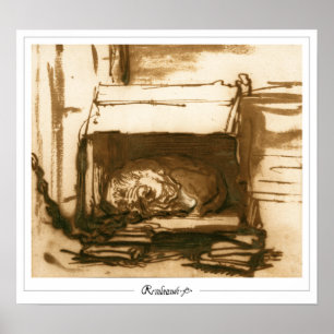 Rembrandt van Rijn Zedign konstaffisch #431 Poster