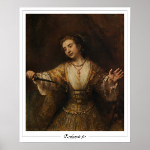 Rembrandt van Rijn Zedign konstaffisch #717 Poster