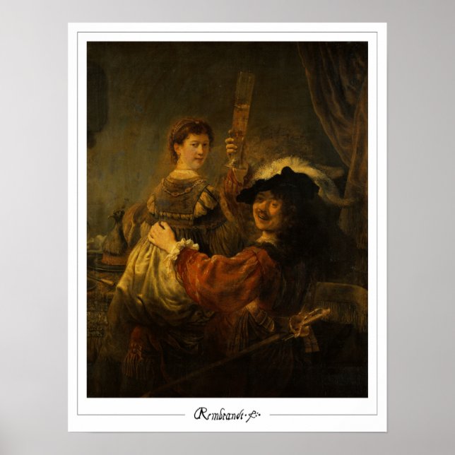 Rembrandt van Rijn Zedign konstaffisch #8 Poster (Framsidan)