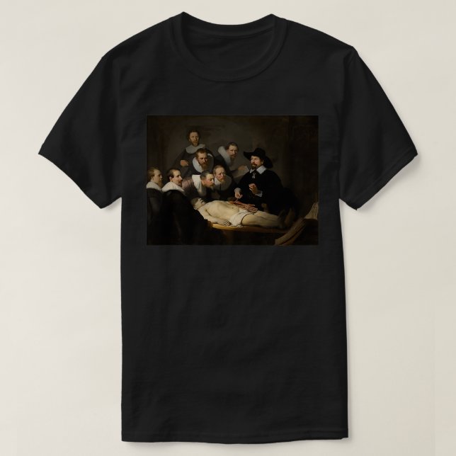 Rembrandt van Rijn's Anatomy Lesson of Dr. T Shirt (Design framsida)