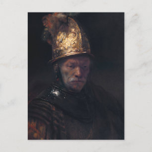 Rembrandts man i en Golden helmet Vykort