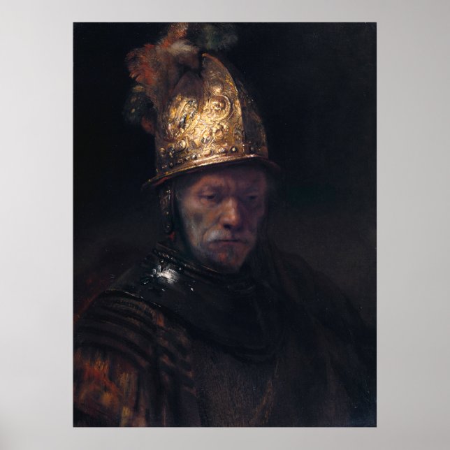 Rembrandts Man med en gyllene hjälm Poster (Framsidan)