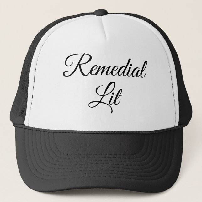 Remedial Lit Baseball Hat Keps (Framsida)