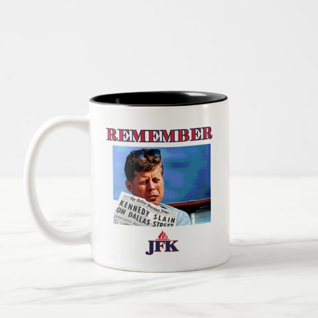 REMEDLEM JFK Två-Tonad MUGG (Vänster)