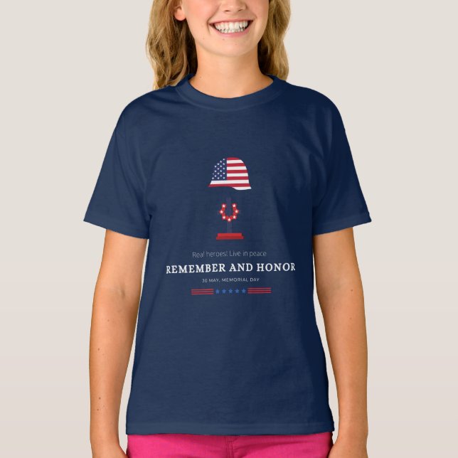 Remember and honor  t shirt (Framsida)