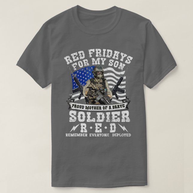 Remember Everyone Veteran Deployed RED Friday (21) T Shirt (Design framsida)