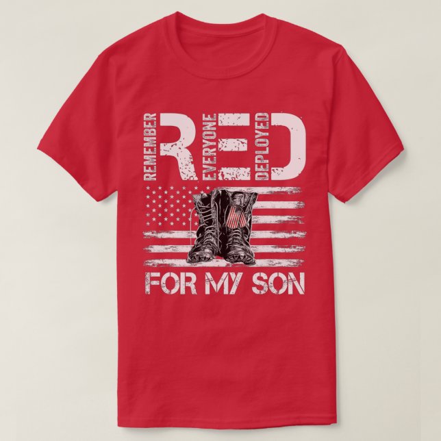 Remember Everyone Veteran Deployed RED Friday (31) T Shirt (Design framsida)