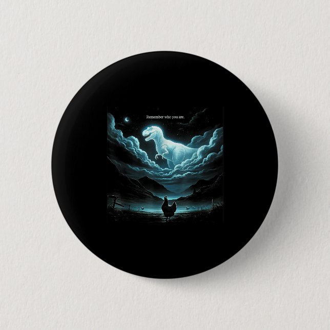 Remember Who You Are Chicken, Funny Evolution Joke Knapp (Framsida)