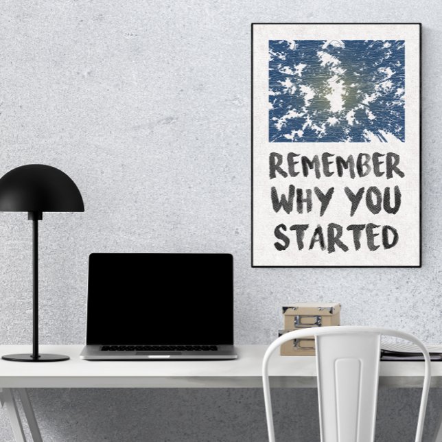 Remember Why Forest Sunlight Motivatational Poster (Skapare uppladdad)